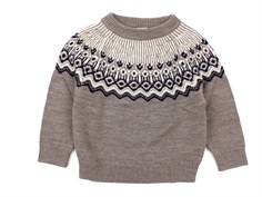 FUB sweater beige melange merinould